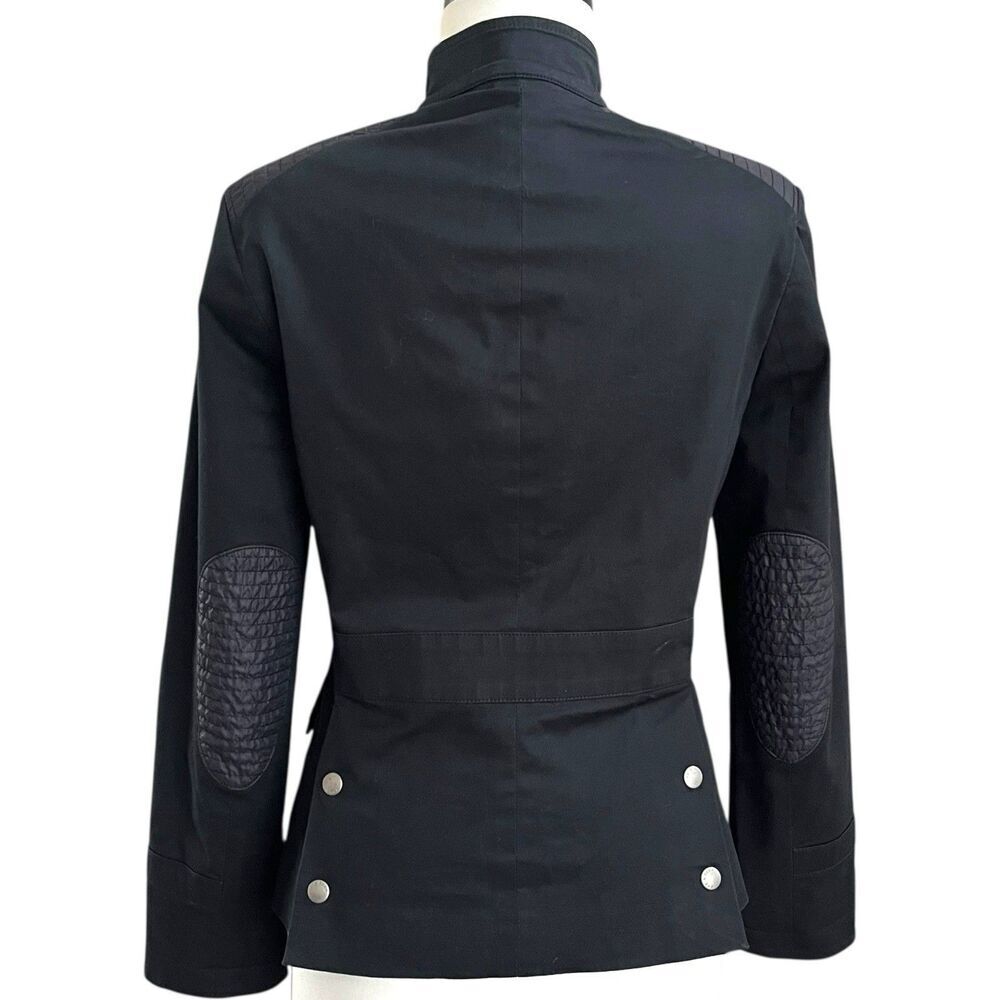 Rag & Bone Utility Army Jacket size 4 Black Elbow Patch - Picture 4 of 13
